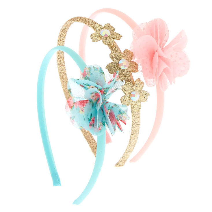 Claire&#39;s Club Floral Headbands - 3 Pack,