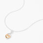Gold Heart Infinity Pendant Necklace,