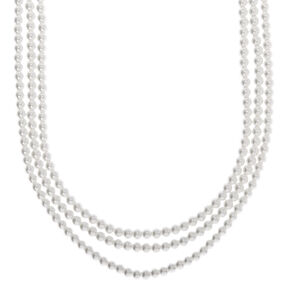 Pearl Multi Strand Necklace,