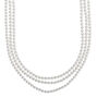 Collier multi-rangs en perles d&#39;imitation,