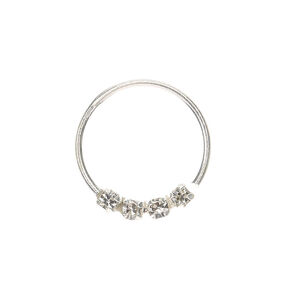Sterling Silver 21G Fancy Nose Ring,