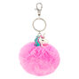 Porte-cl&eacute;s &agrave; pompon violet Miss Glitter la licorne,