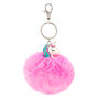 Miss Glitter the Unicorn Pom Pom Keychain - Purple,