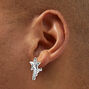 Silver-tone Crystal Dripping Star Clip-On Stud Earrings,