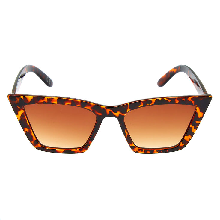 Lunettes De Soleil œil De Chat Rectangulaires Ecaille De Tortue Claire S Fr