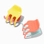 Color Block Small Hair Claws - 2 Pack,