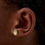 Fuzzy Hedgehog Stud Earrings ,