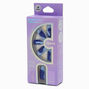 Blue Swirl Stiletto Vegan Faux Nail Set - 24 Pack,