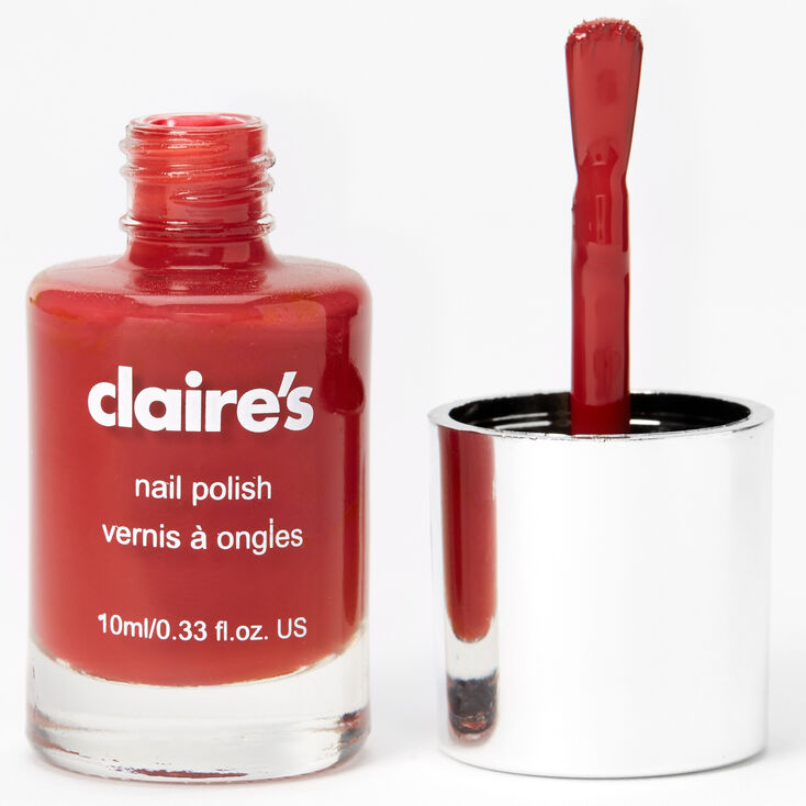 Solid Nail Polish - Red Garnet,