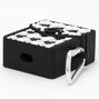 &Eacute;tui pour &eacute;couteurs en silicone pied-de-poule noir et blanc - Compatible avec les AirPods&reg; de Apple,