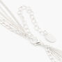 Silver Evil Eye Heart &amp; Star Chain Multi Strand Necklace,