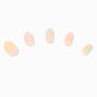 Rainbow Heart French Tip Stiletto Press On Vegan Faux Nail Set - 24 Pack,