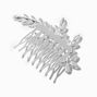 Silver Rhinestone Leaf Hair Comb,