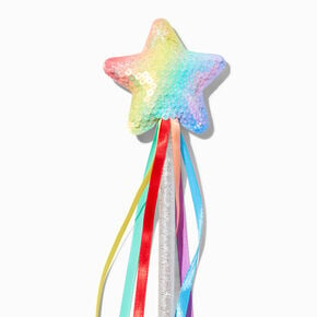 Rainbow Sequin Star Wand,