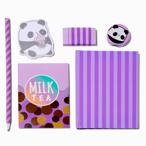 Panda Boba Tea Stationery Set,