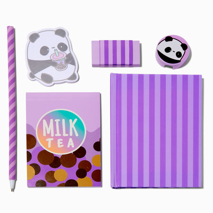 Panda Boba Tea Stationery Set,