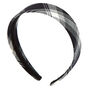 Plaid Headband - Black,