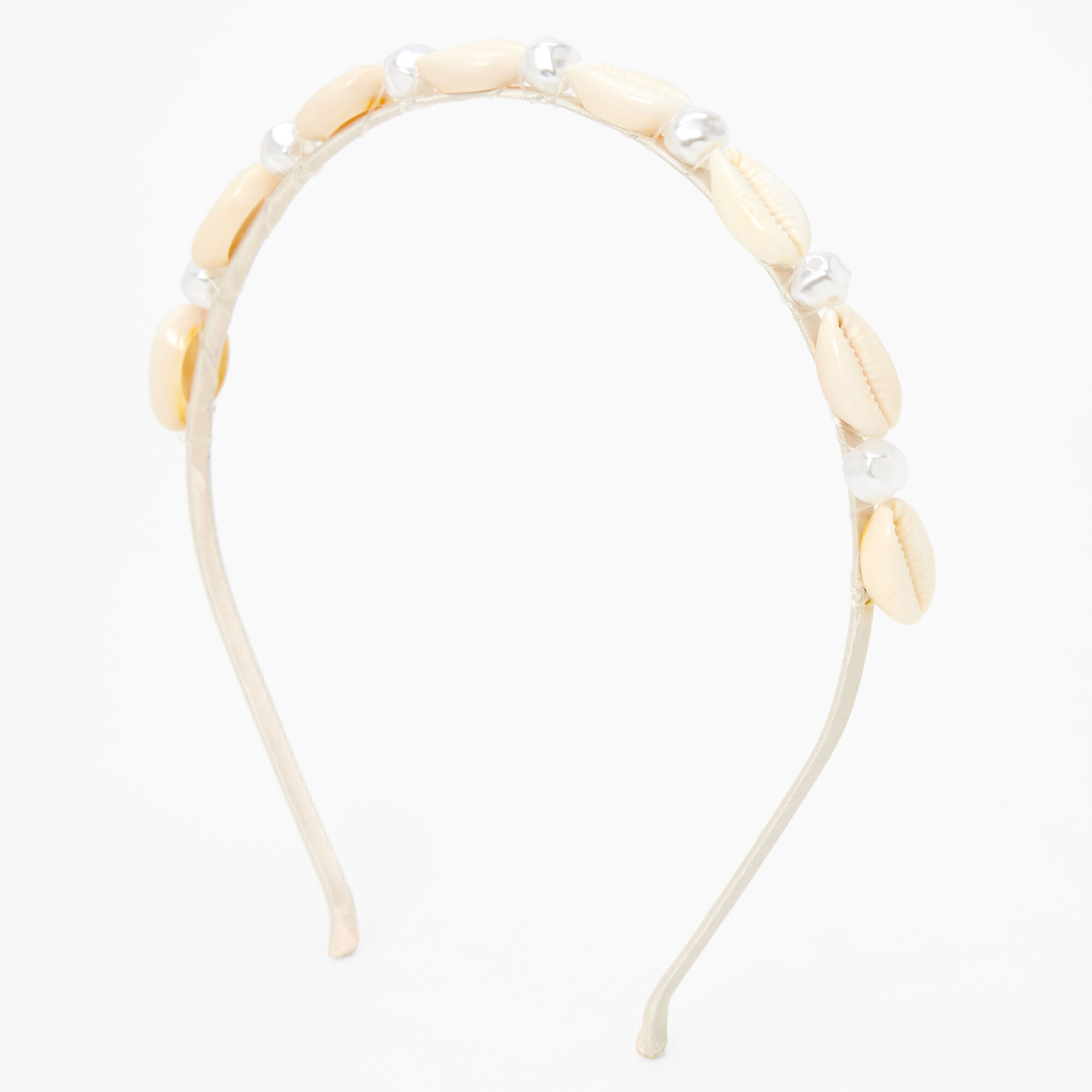 Cowrie Shell & Pearl Headband,