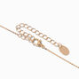 Gold Cursive Lowercase Embellished Initial Pendant Necklace - T,