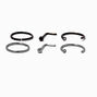 20G Mixed Metal Titanium Nose Studs &amp; Hoop - 6 Pack,