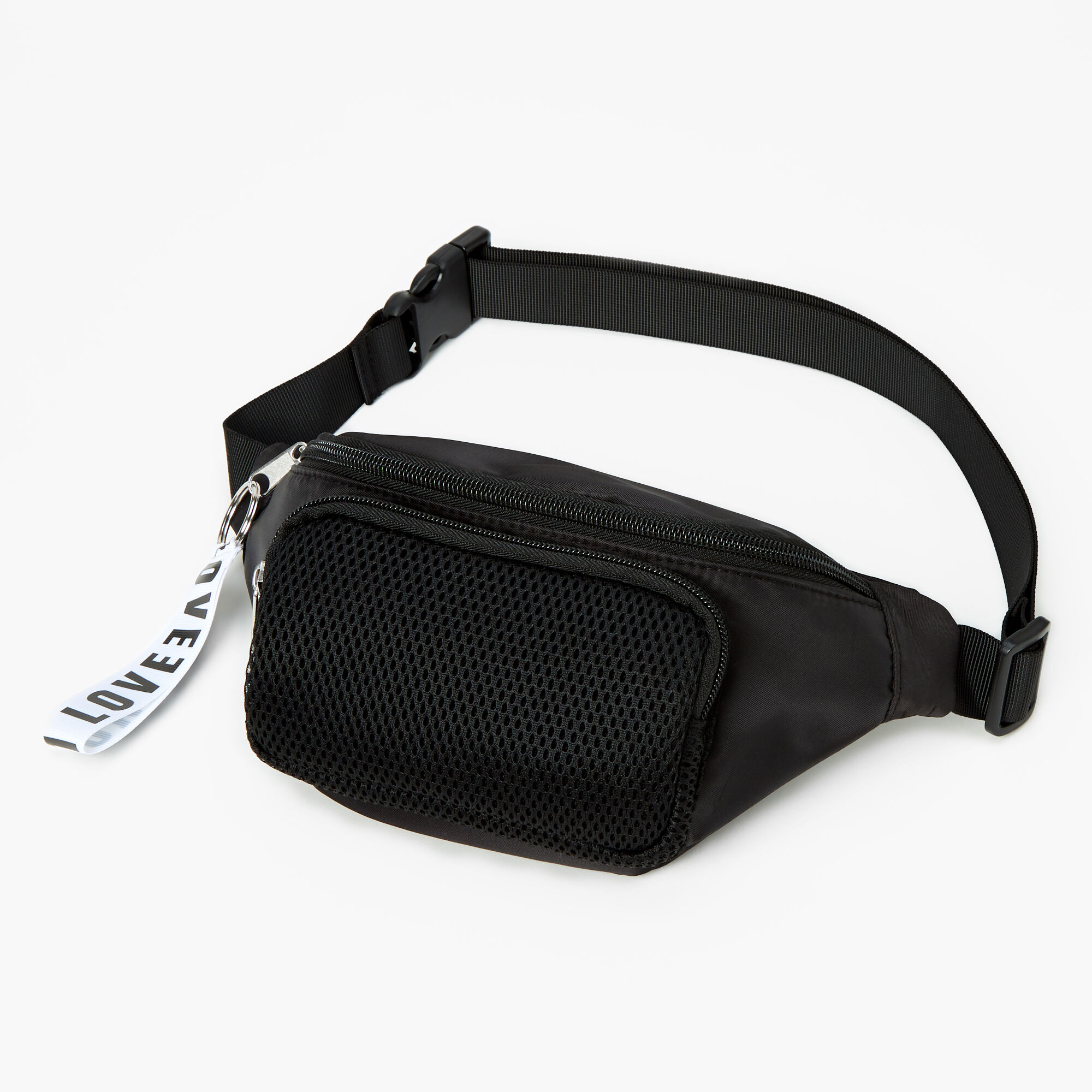 Solid Black Bum Bag