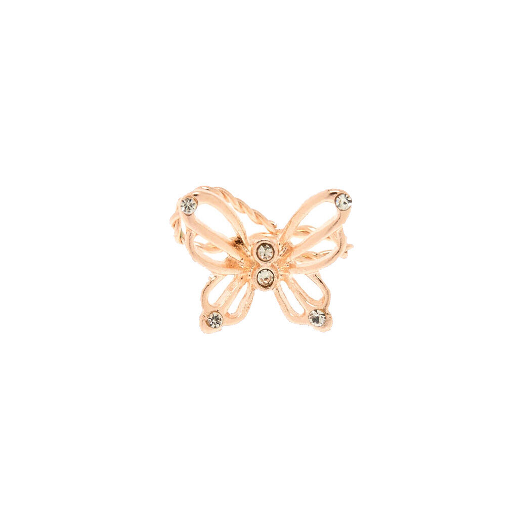 Rose Gold Butterfly Ear Cuff Claire s