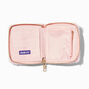 Blush Pink Furry Zip Around Wallet,