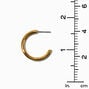 C LUXE by Claire&#39;s 18k Yellow Gold Plated 20MM Post Back Hoop Earrings,