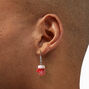 Glitter Snowflake Mittens Drop Earrings,