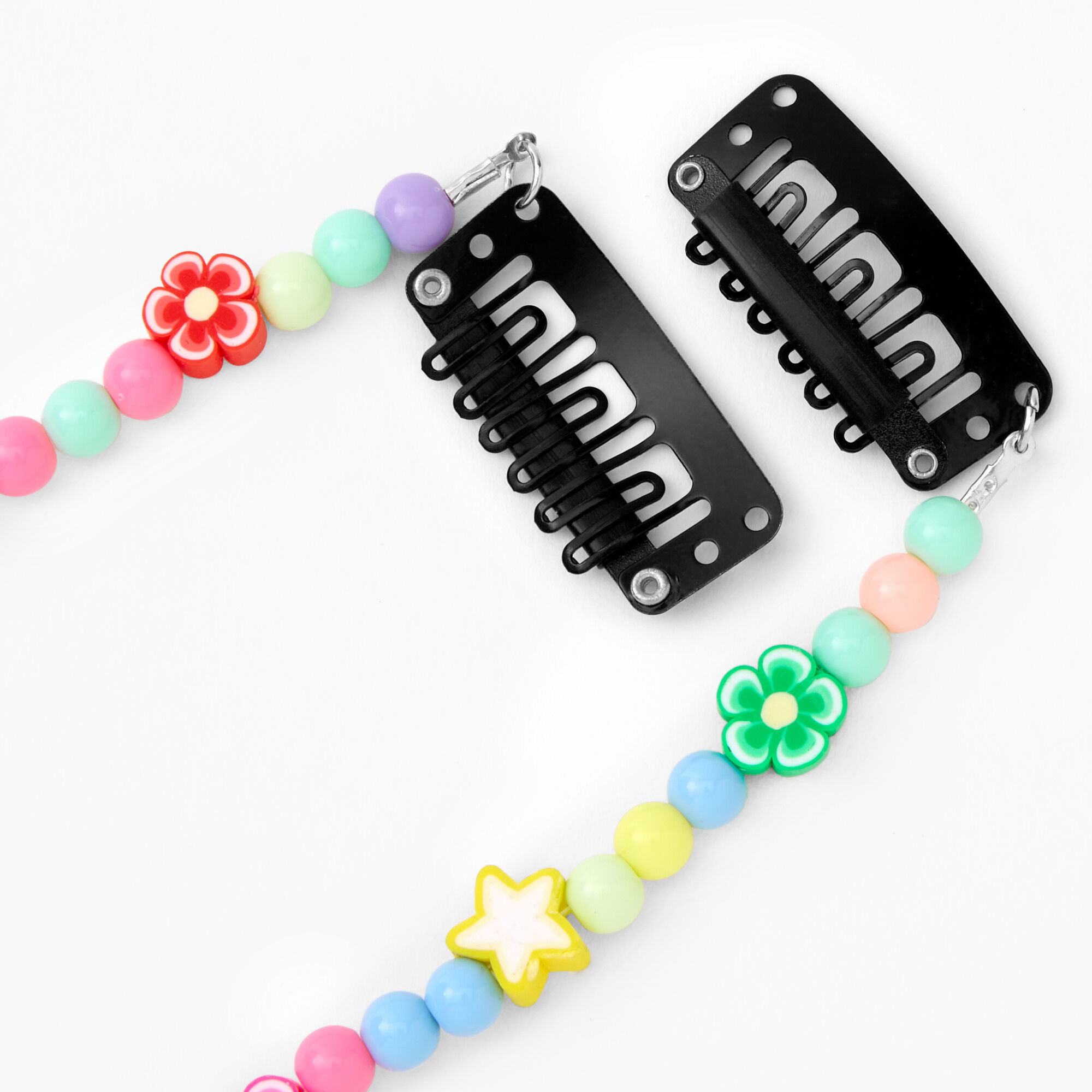 Flower Power Faux Hair Beads - 2 Pack,
