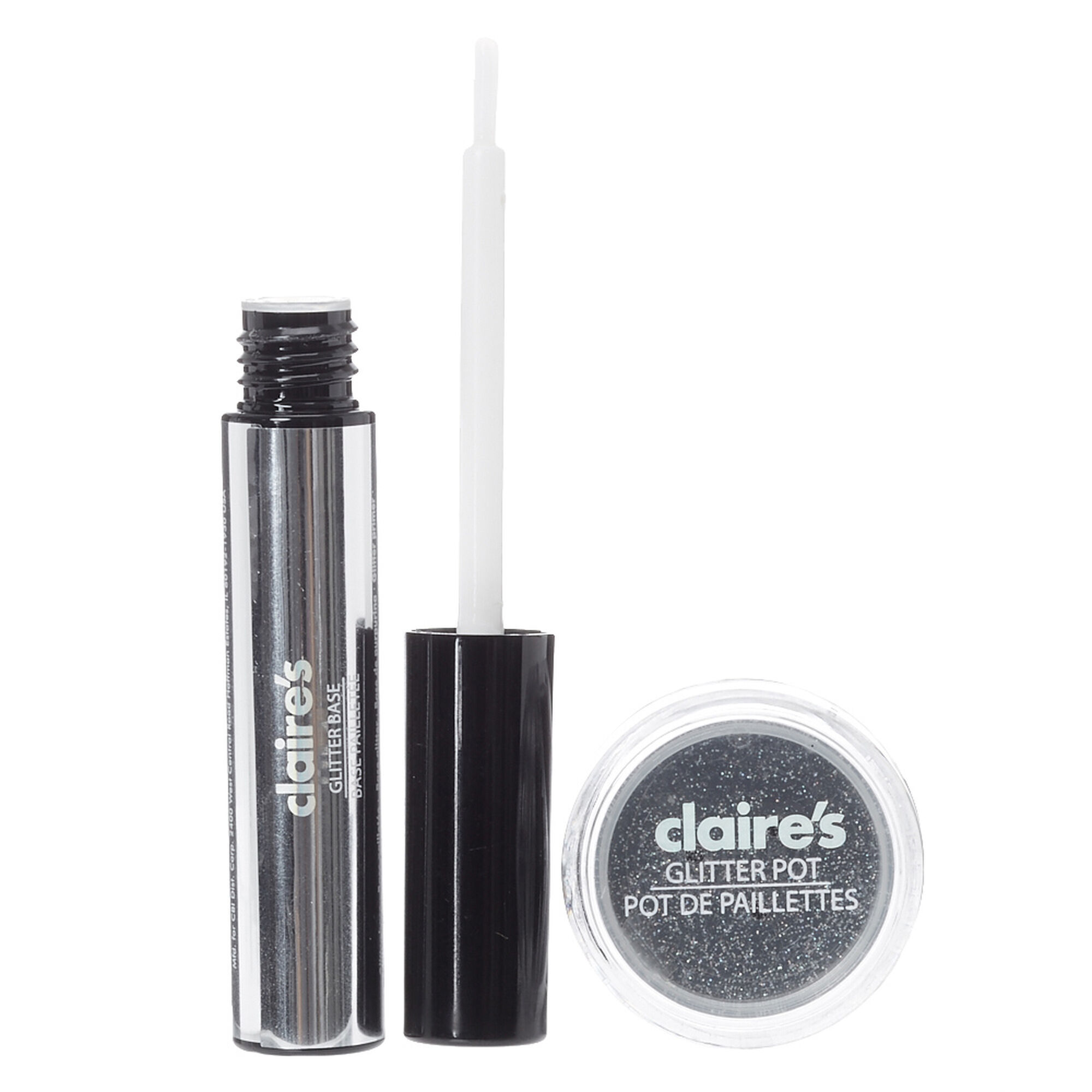 Silver Glitter Eye Set,