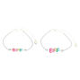 Holographic Best Friends Charm Bracelets - 2 Pack,