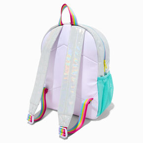 Claire&#39;s Club White Holographic Candy Dome Backpack,