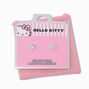 Sterling Silver Hello Kitty&reg; Pav&eacute; Crystal Stud Earrings,