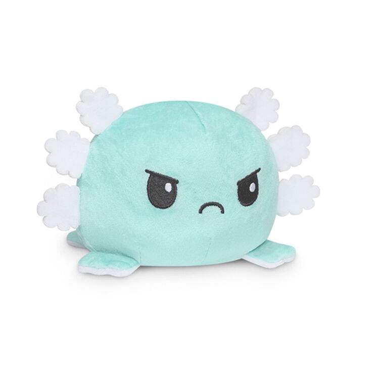 TeeTurtle&trade; Reversible Plushmates White &amp; Teal Axolotl,