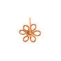 Sterling Silver Rose Gold 22G Wired Flower Nose Stud,