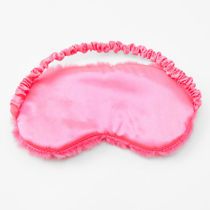 Quilted Plush Sleeping Mask - Pink,