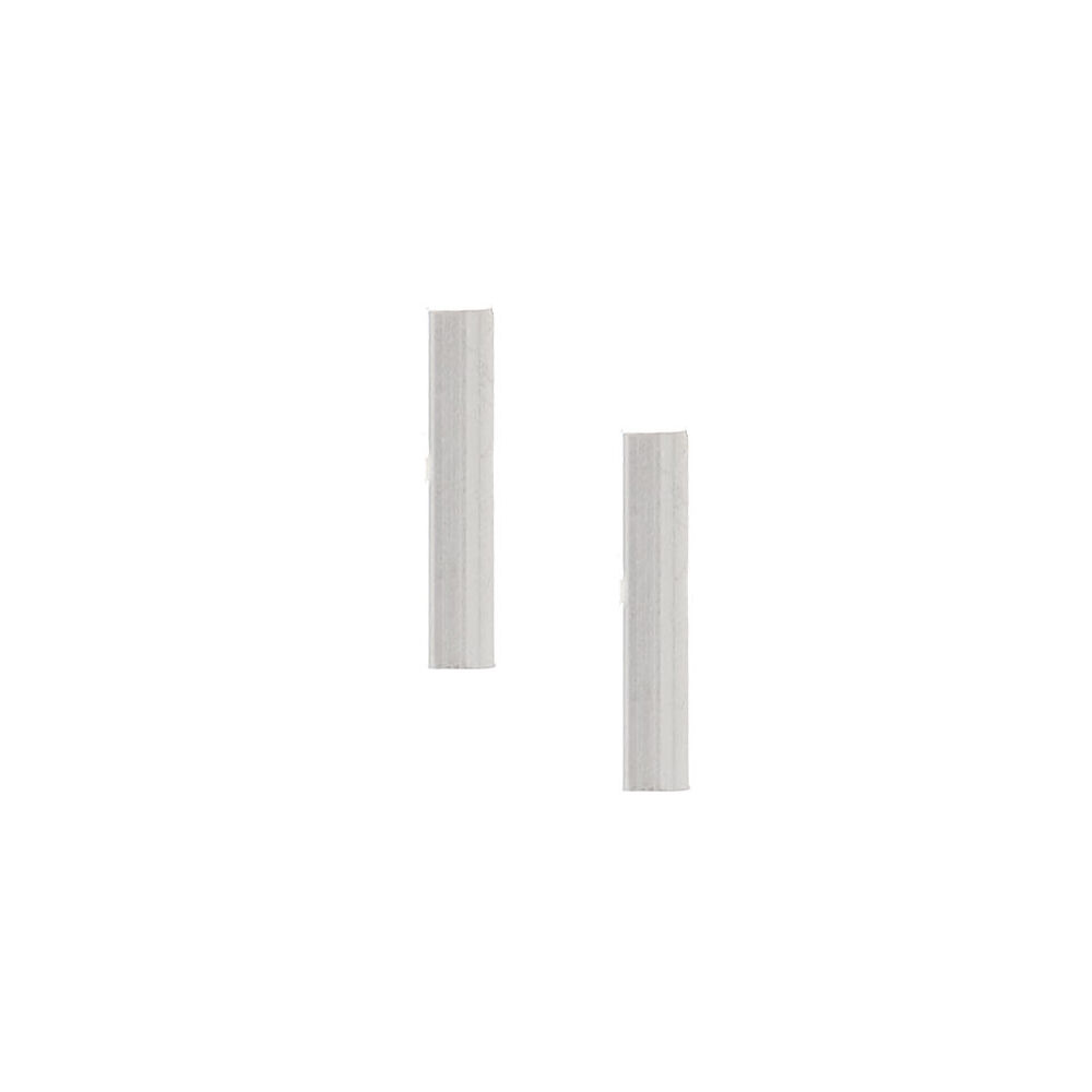 Sterling Silver Metal Bar Stud Earrings,