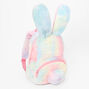 Claire&#39;s Club Pastel Tie Dye Bunny Furry Mini Backpack,