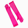 Bright Fuchsia Sheer Long Gloves,