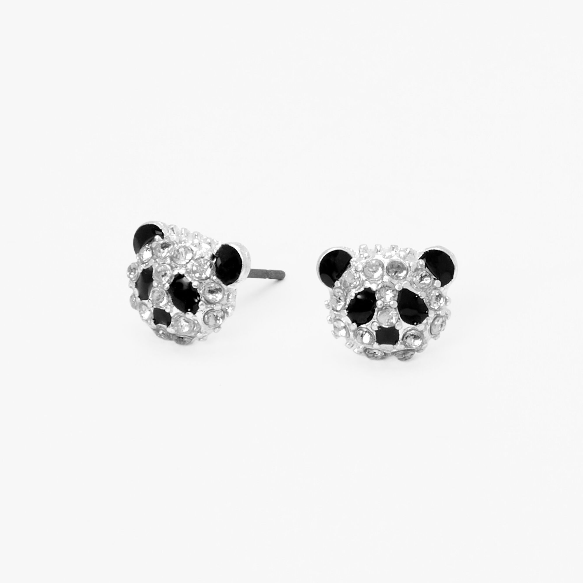 View Claires Panda Crystal Stud Earrings information
