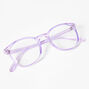 Lunettes rondes transparentes r&eacute;duisant la lumi&egrave;re bleue - Violet,