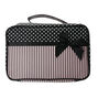 Trousse &agrave; maquillage avec poches &agrave; rayures et pois,