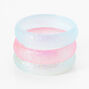 Claire&#39;s Club Pastel Glitter Bangle Bracelets - 3 Pack,