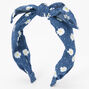 Daisy Denim Bow Headband,