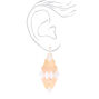 Mixed Metal 3&quot; Diamond Clip On Drop Earrings,