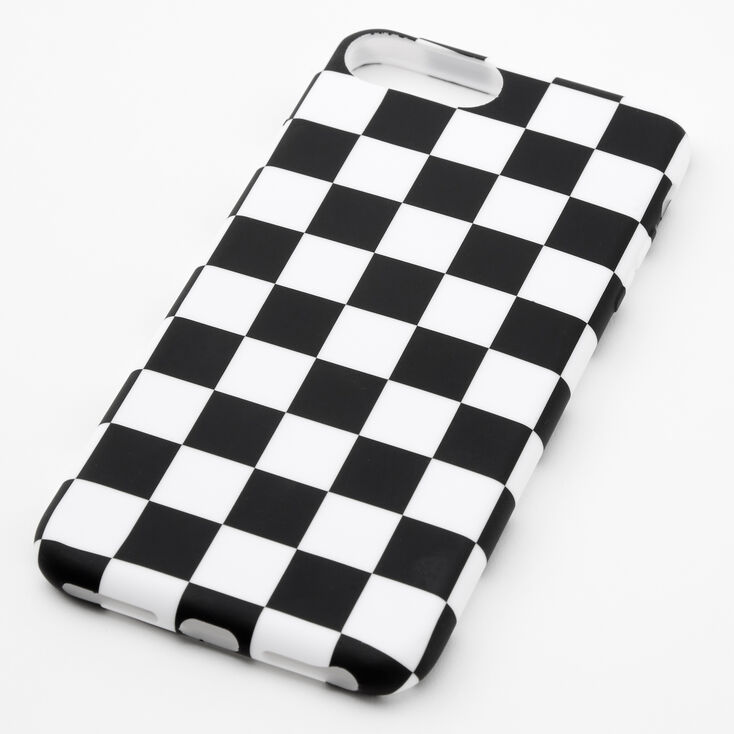 Black &amp; White Checkered Phone Case - Fits iPhone 6/7/8 Plus,