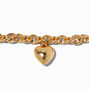 Gold-tone Heart Chain Bracelet ,