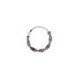 Anneau pour piercing de cartilage ondul&eacute; couleur argent&eacute;,