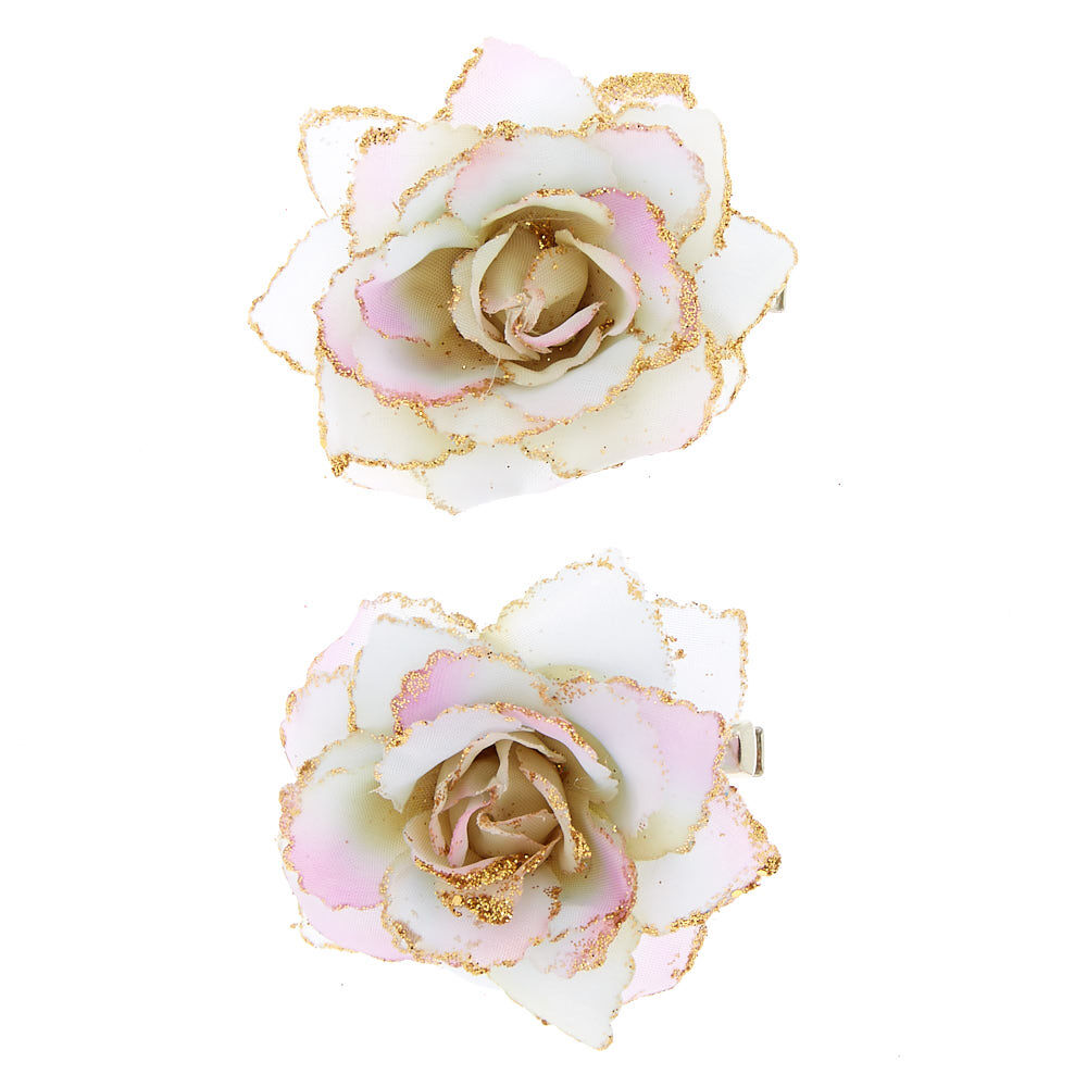 Pastel Ombre Mini Hair Flowers - 2 Pack,